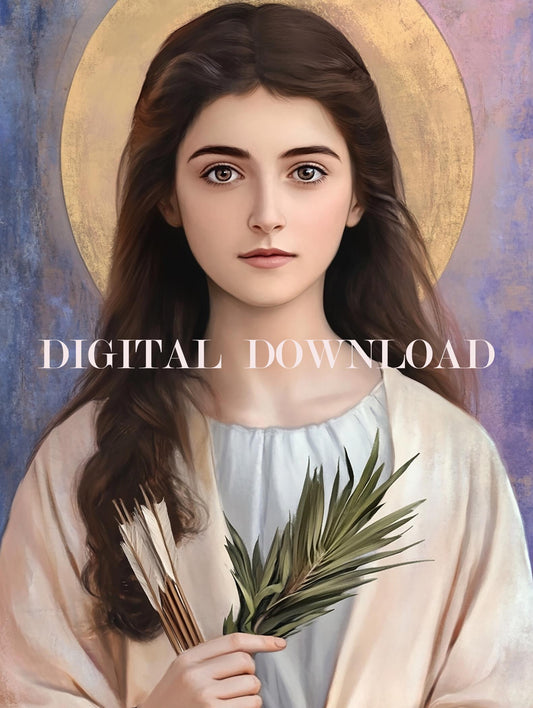 St. Philomena Art Digital Image  Print image 0