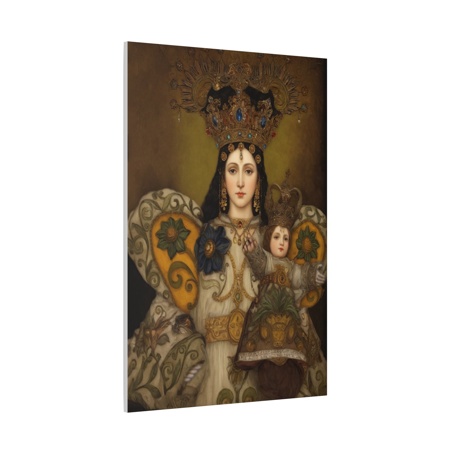 Our Lady Mary Remedies of Odlot Catholic Canvas Wall Art, Christian Decor