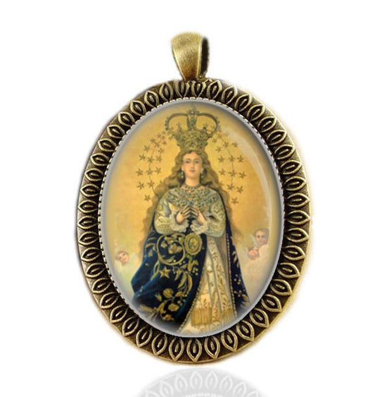 Our Lady Of Milagros Caacupe Virgin Mary Medal Catholic Jewelry NEW