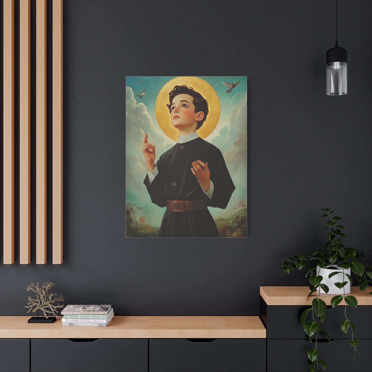 St. Dominic Savio Catholic Canvas Wall Art, Christian Decor