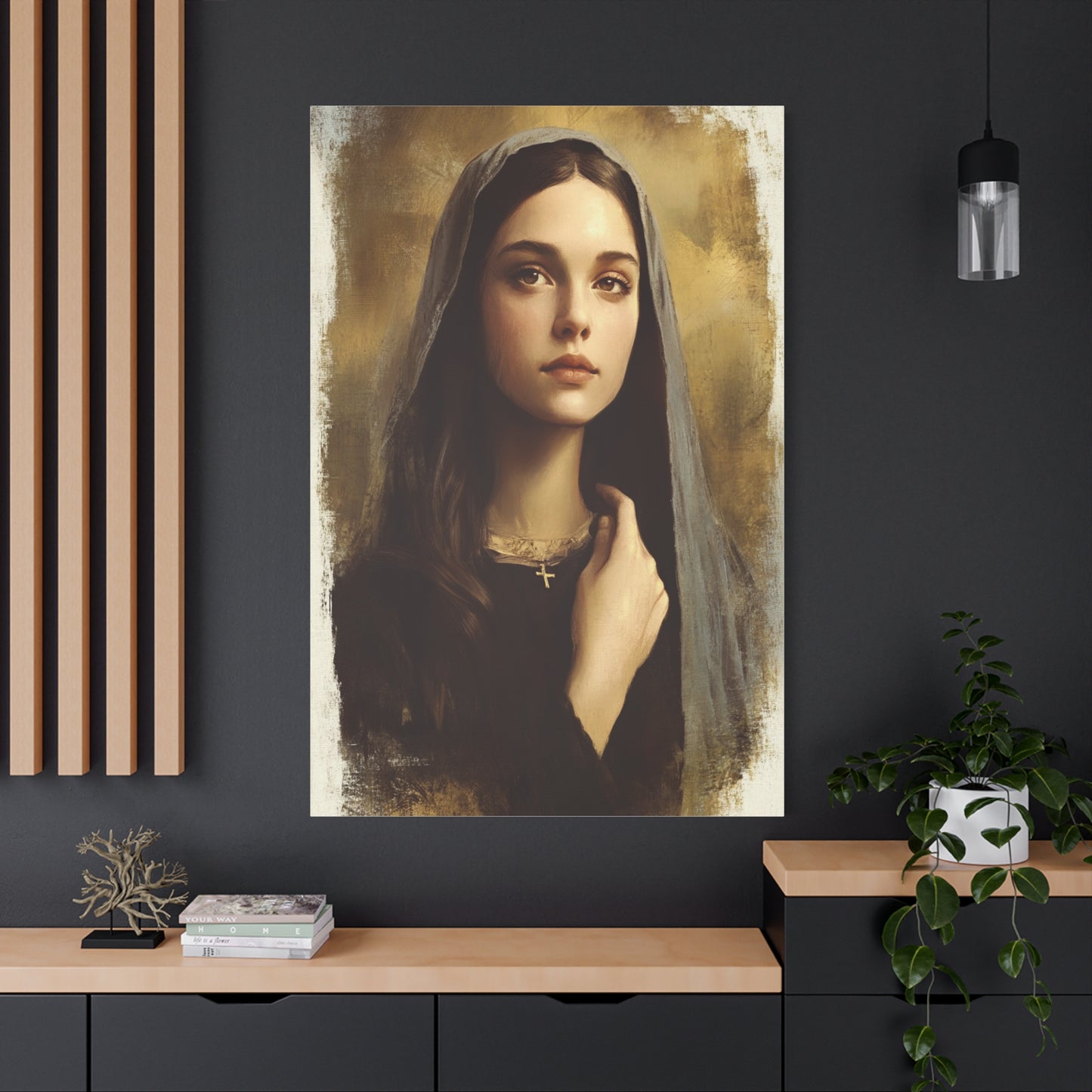 St. Clelia Barbieri Catholic Canvas Wall Art, Christian Decor
