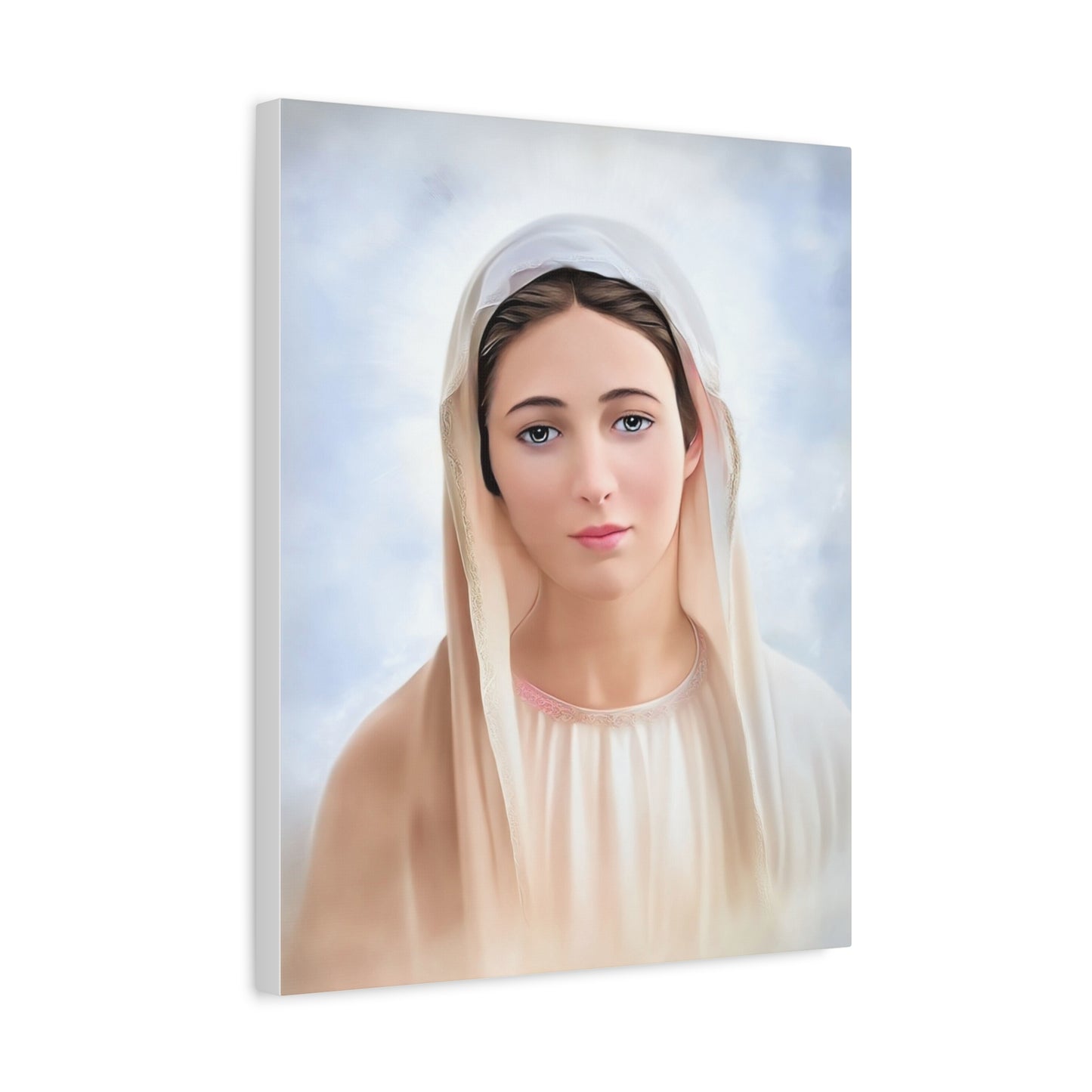 Our Lady Mary Medjugorje Catholic Canvas Wall Art, Christian Decor