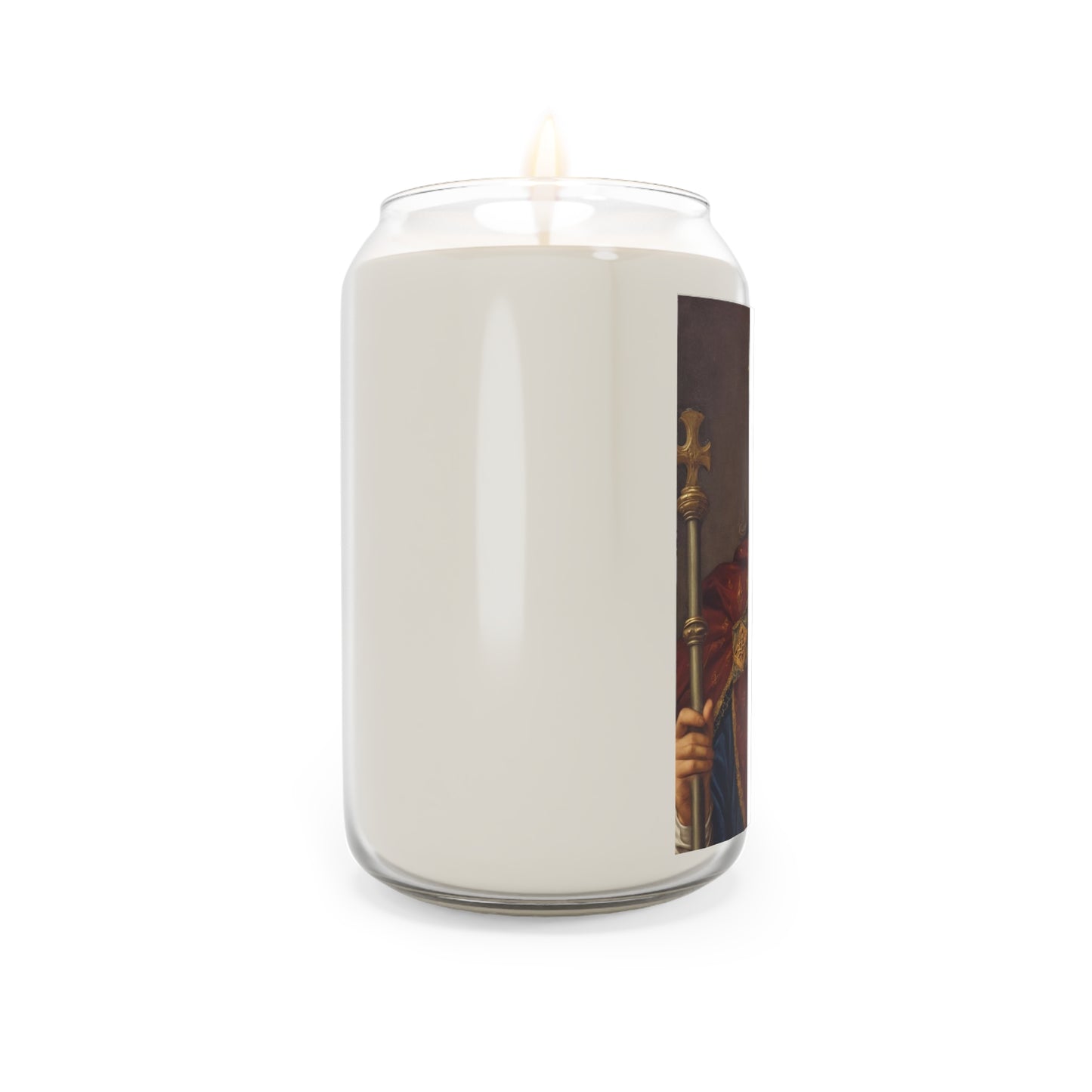 Blessed Emperor Charlemagne of France Catholic Serenity Scented Candle, 13.75oz | Relaxation Gift, Home Decor, Calm Atmosphere, Religious