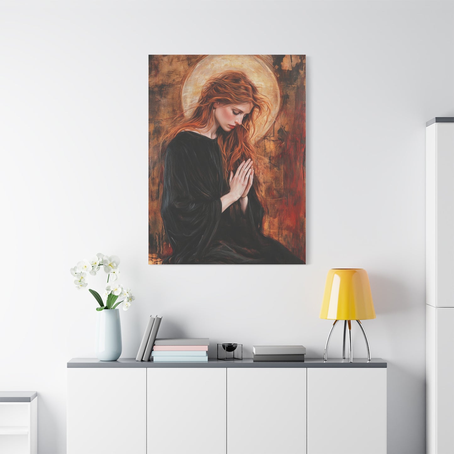 St. Mary Magdalene Catholic Canvas Wall Art, Christian Decor