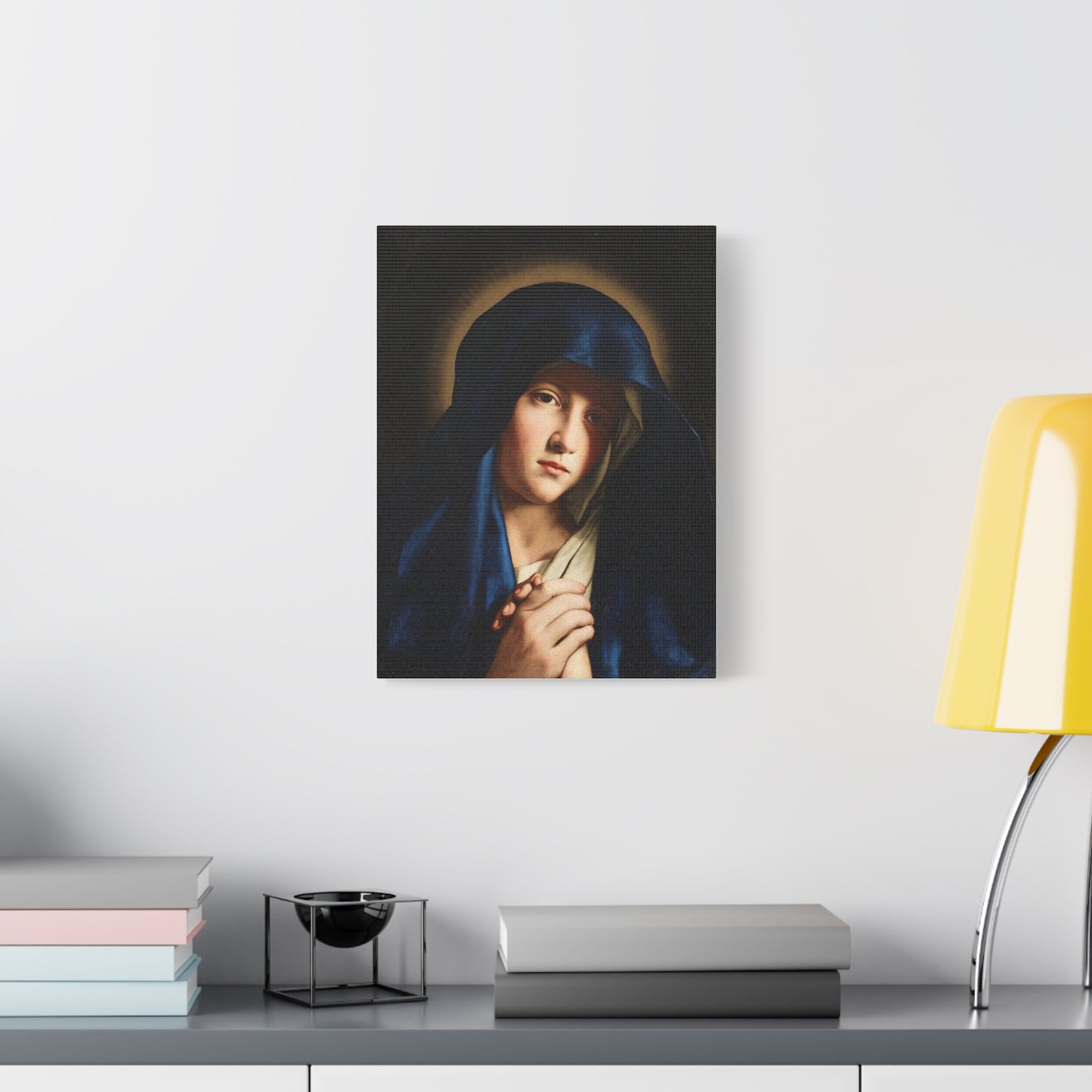 Young Virgin Mary Catholic HQ Print on Canvas Ready To Hang - Virgin Mary Canvas
