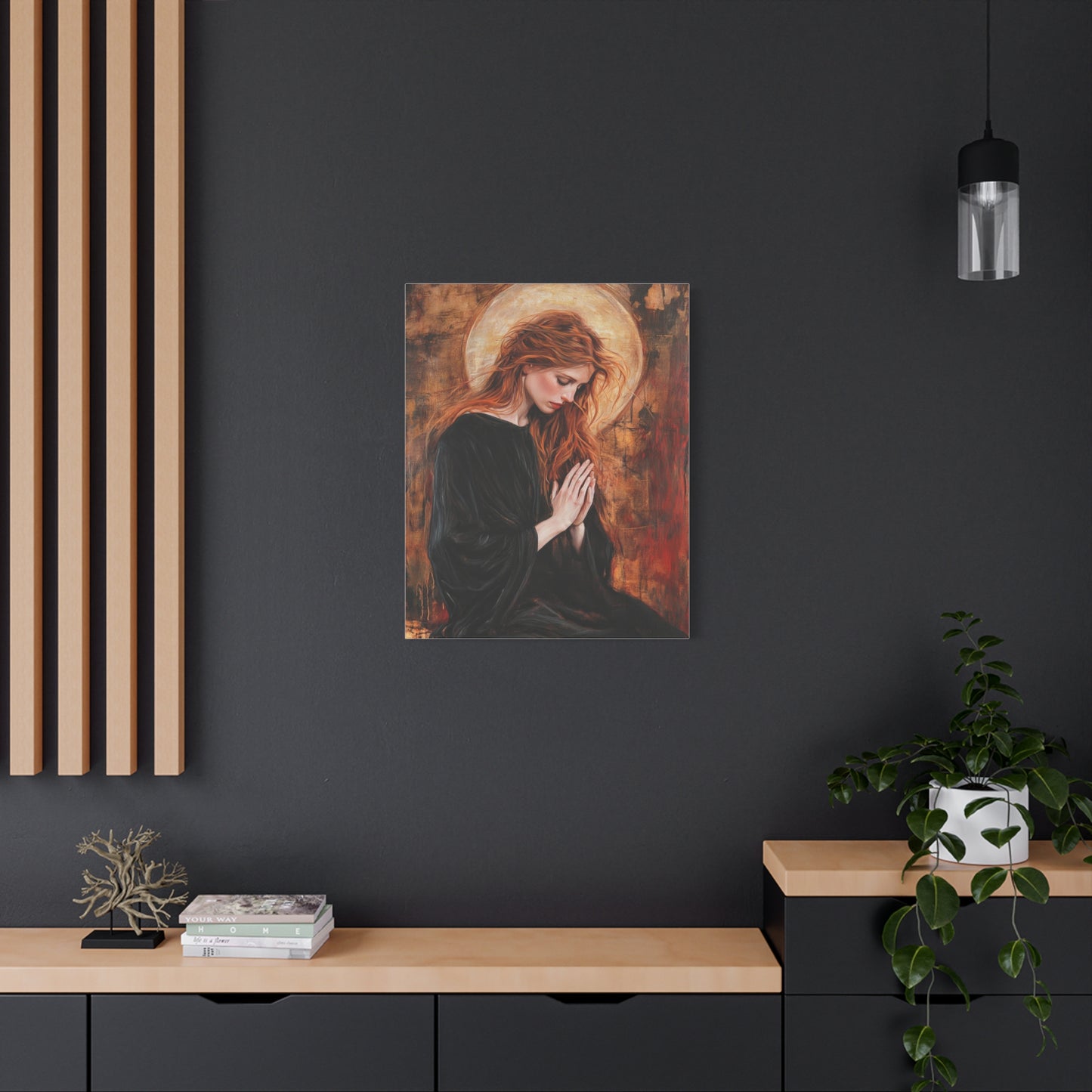 St. Mary Magdalene Catholic Canvas Wall Art, Christian Decor