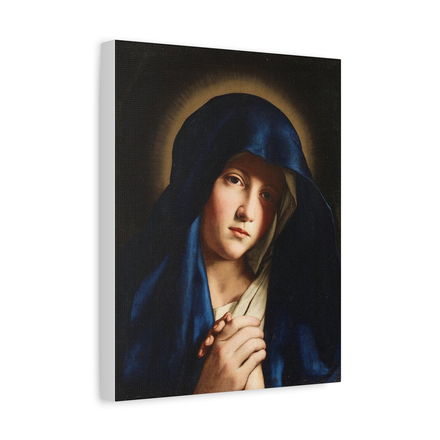 Young Virgin Mary Catholic HQ Print on Canvas Ready To Hang - Virgin Mary Canvas