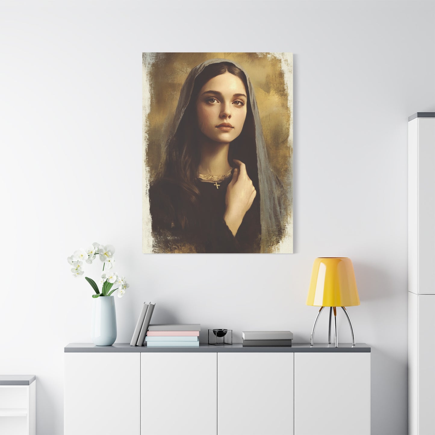 St. Clelia Barbieri Catholic Canvas Wall Art, Christian Decor