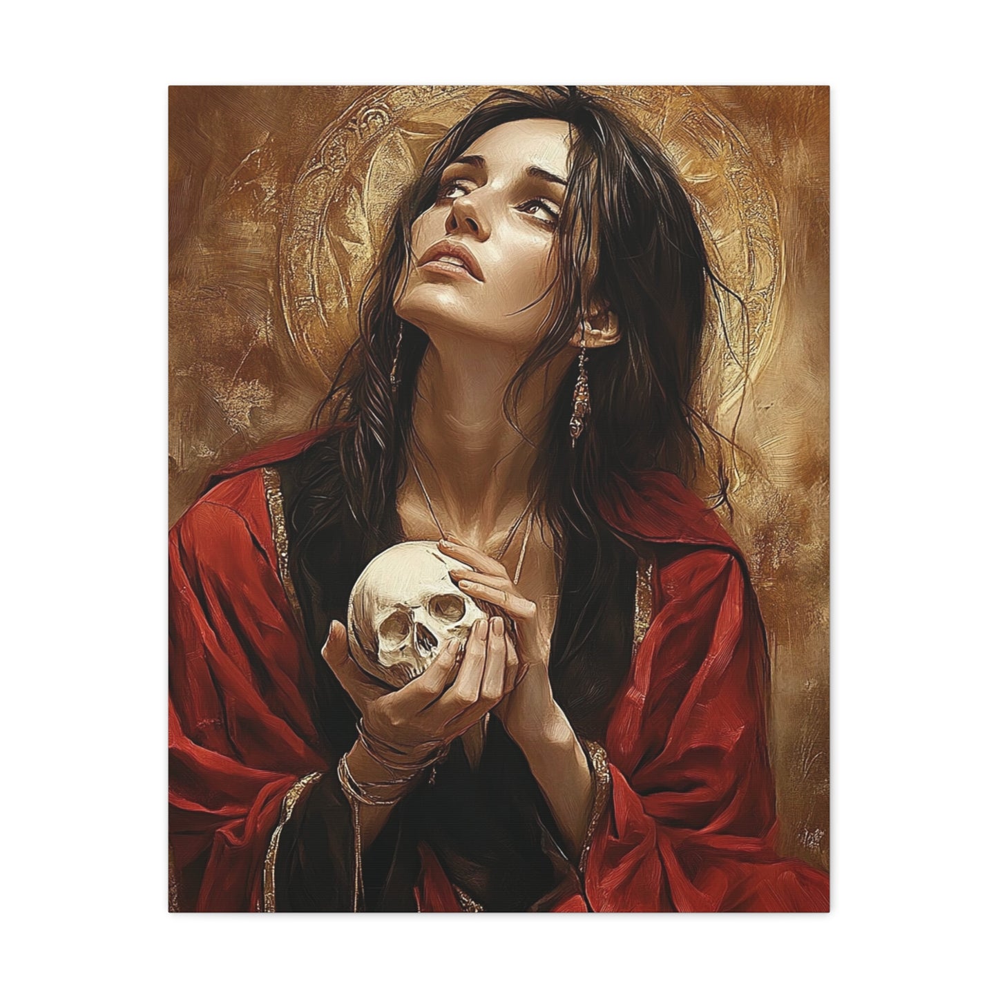 St. Mary Magdalene Catholic Canvas Wall Art, Christian Decor
