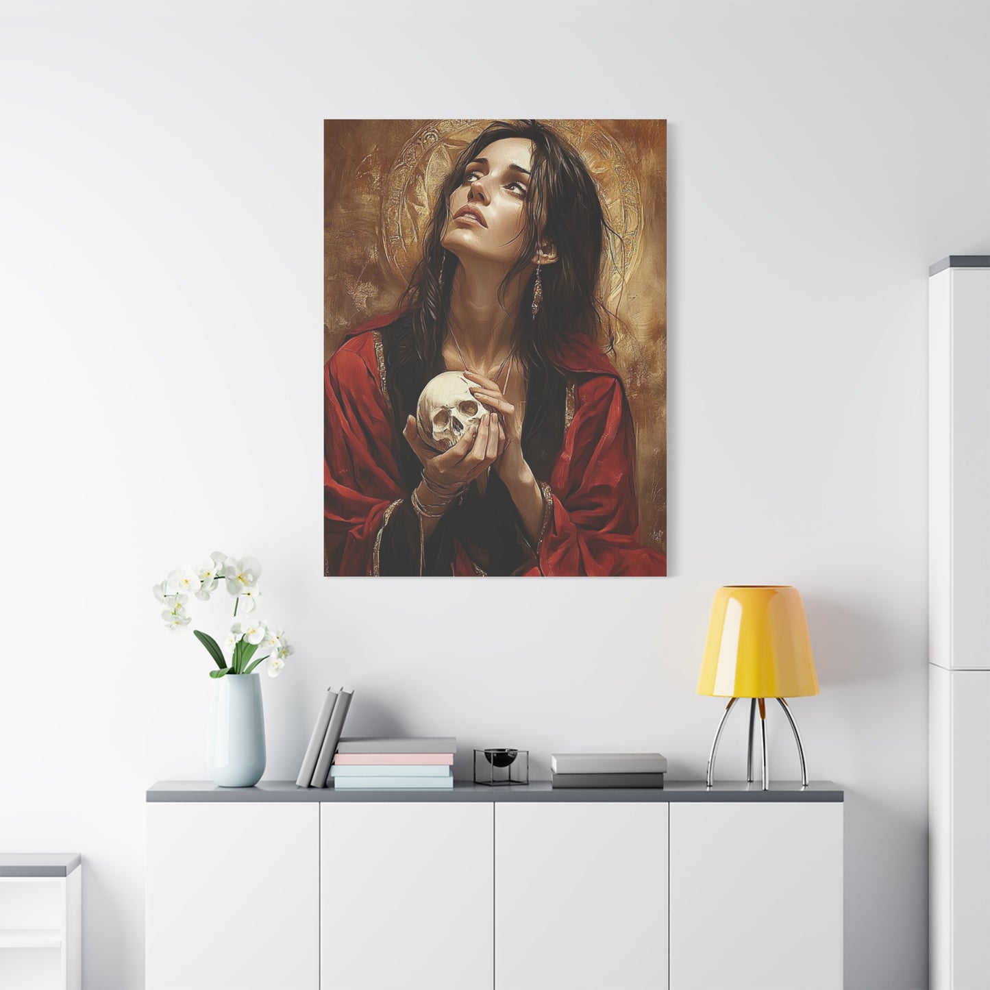 St. Mary Magdalene Catholic Canvas Wall Art, Christian Decor