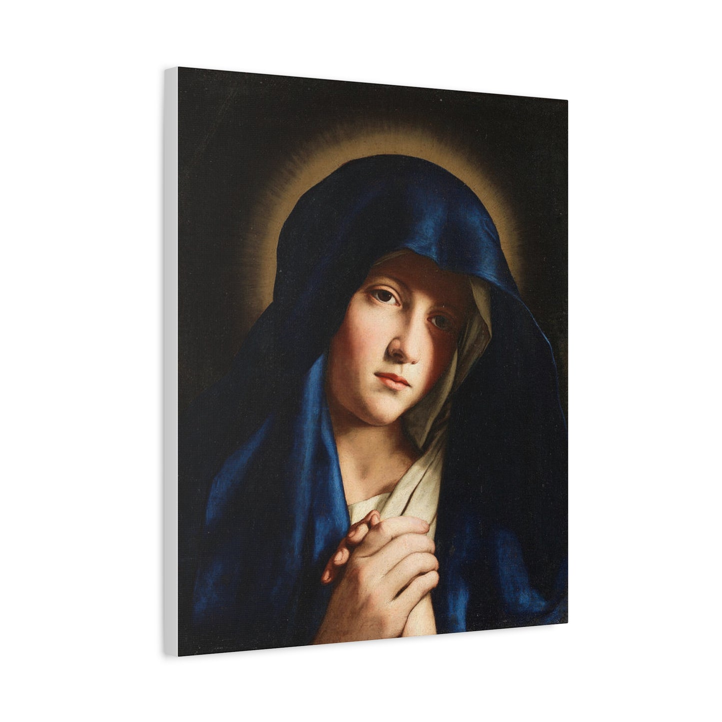 Young Virgin Mary Catholic HQ Print on Canvas Ready To Hang - Virgin Mary Canvas