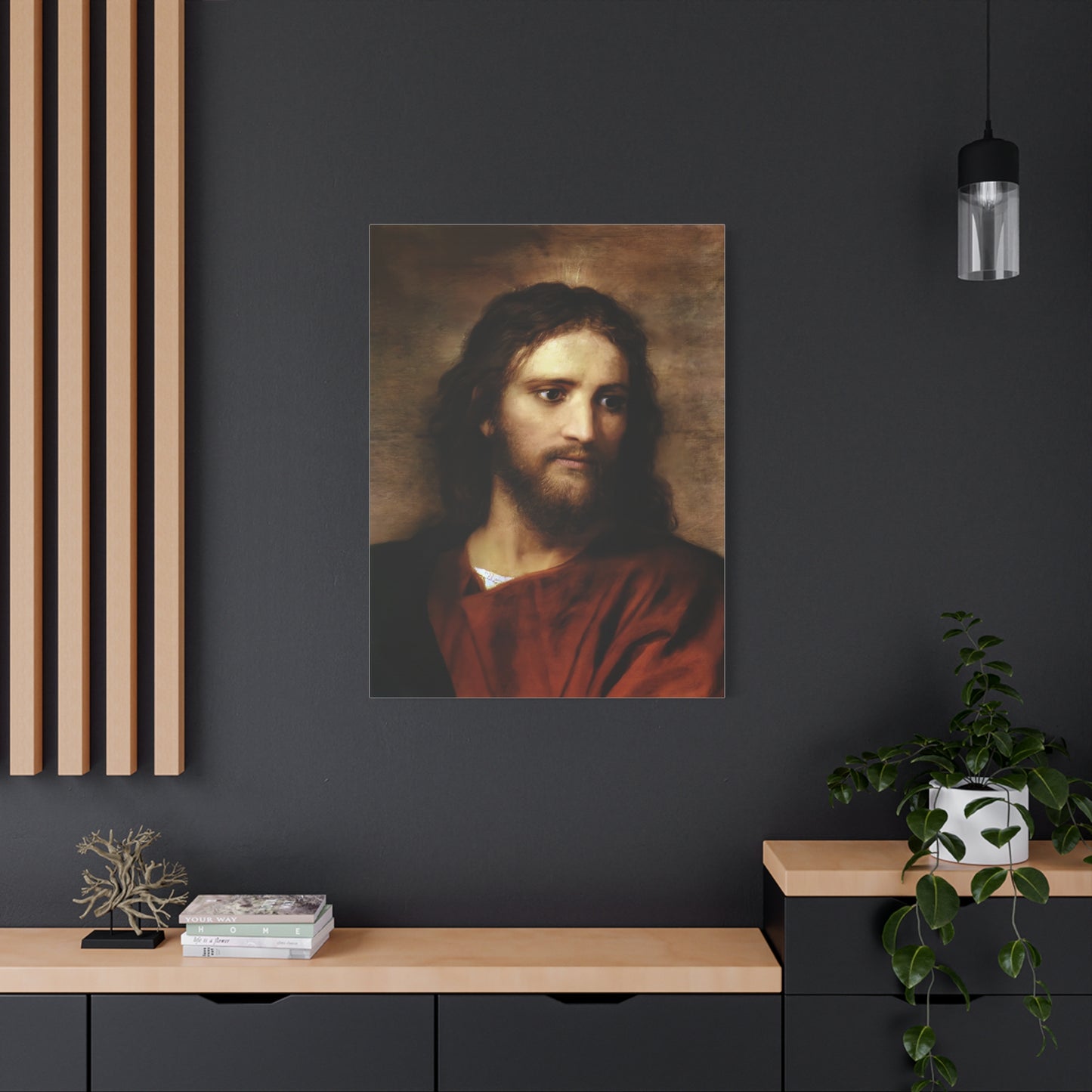 Ready to Hang - Christ at Thirty Three - Hofmann - Catholic Canvas Wall Art, Christian Decor