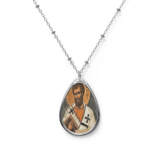 St. Andrew of Crete Necklace Drop Pendant