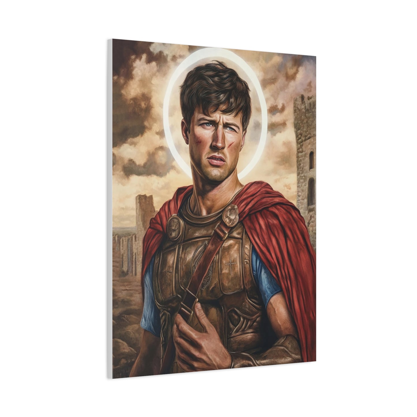 St. Expedite Catholic Canvas Wall Art, Christian Decor