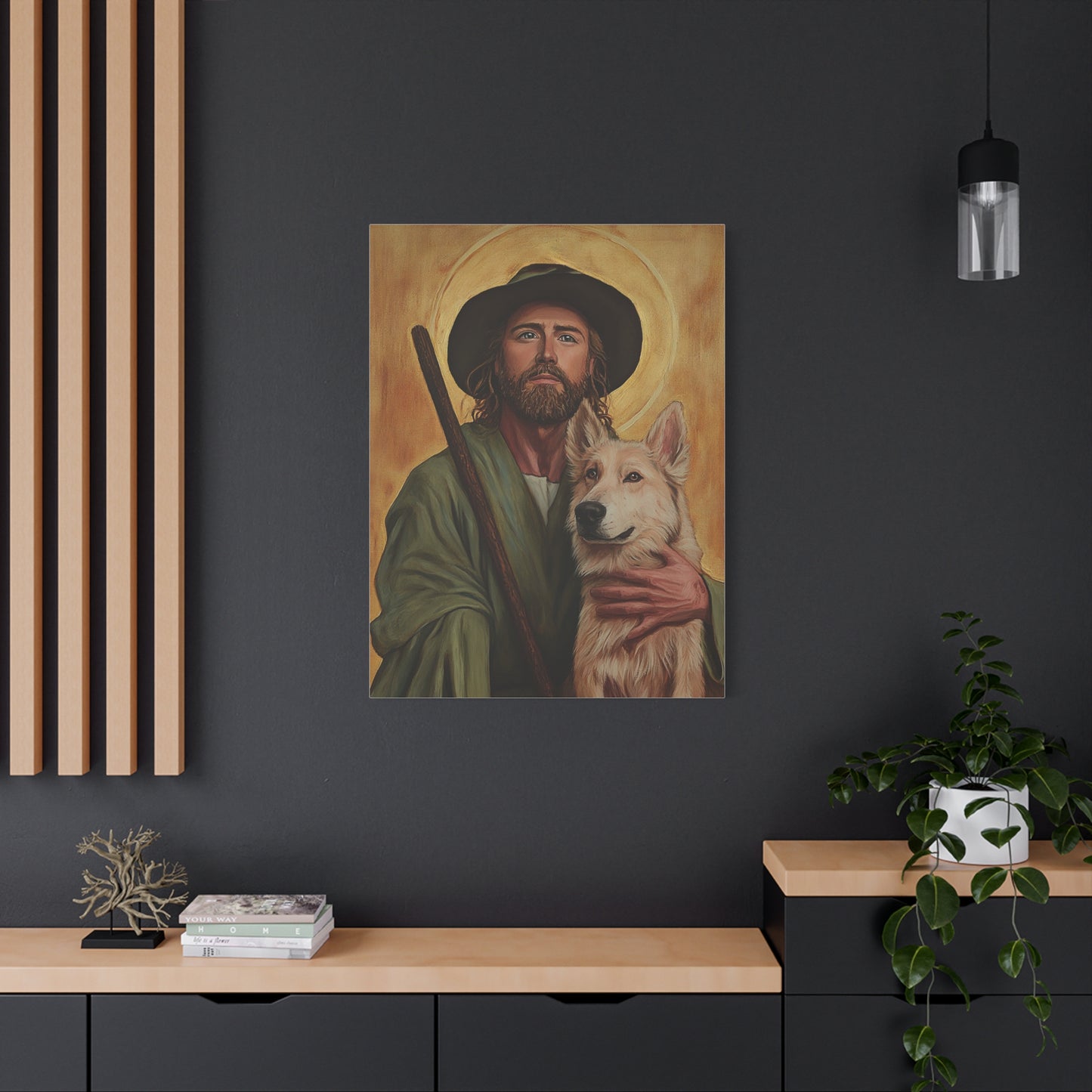 Ready To Hang - St. Roch Catholic Canvas Wall Art, Christian Decor