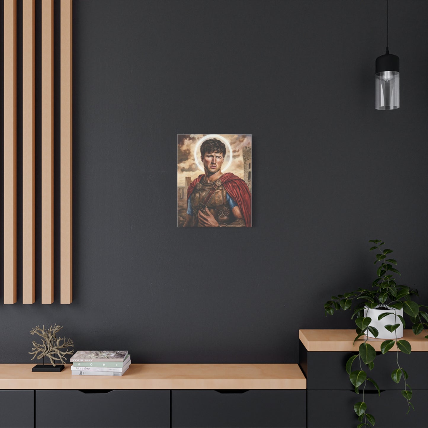 St. Expedite Catholic Canvas Wall Art, Christian Decor