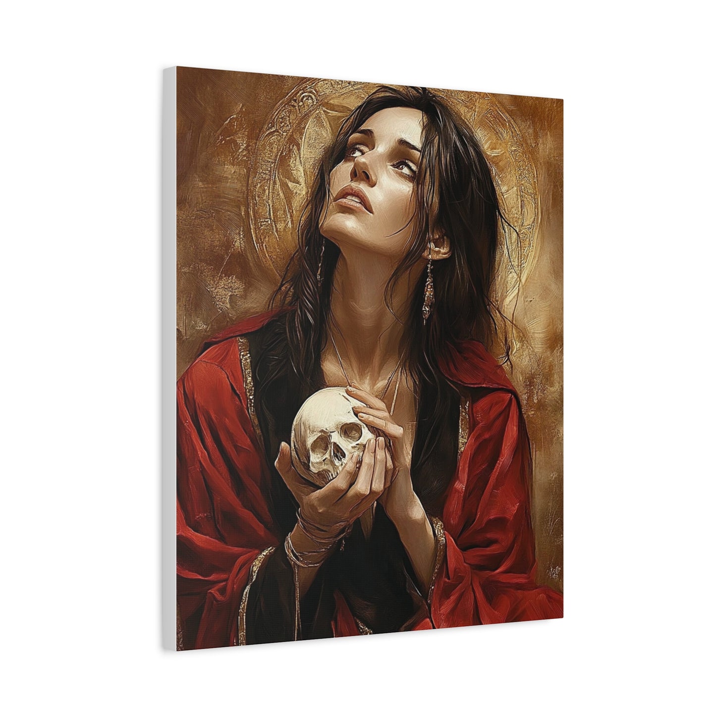 St. Mary Magdalene Catholic Canvas Wall Art, Christian Decor