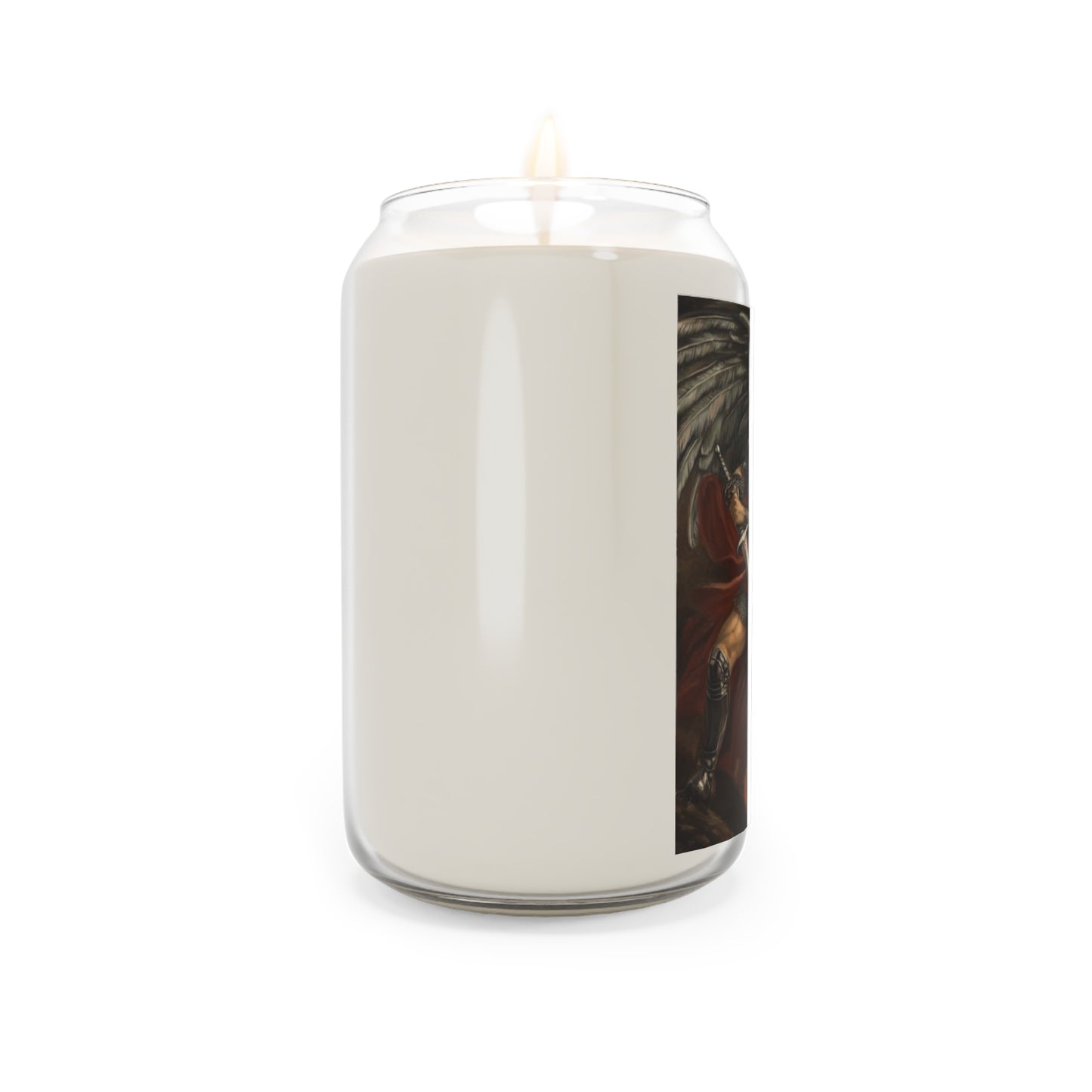St. Michael Archangel Fights Evil Catholic Serenity Scented Candle, 13.75oz | Relaxation Gift, Home Decor, Calm Atmosphere, Religious Decor