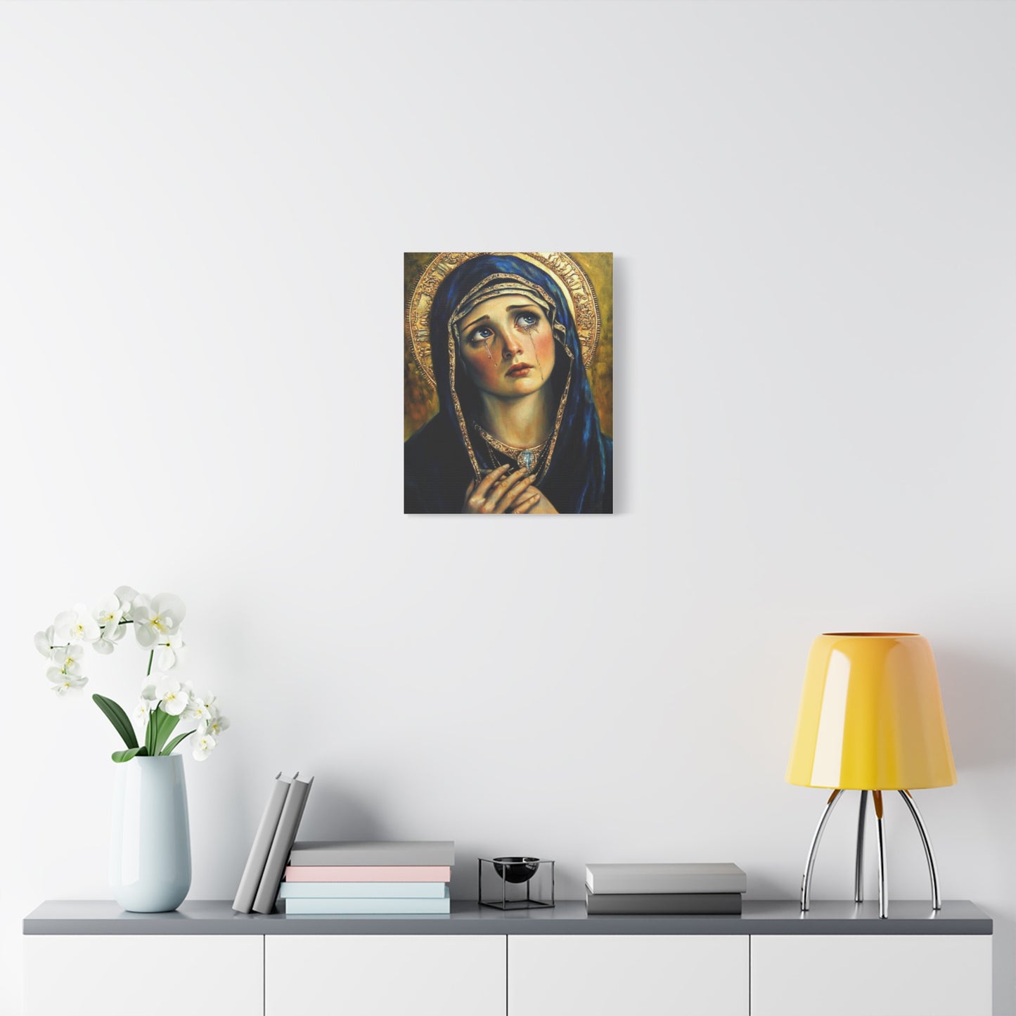 Ready to Hang - Our Lady of Sorrows Catholic Canvas Wall Art, Christian Decor