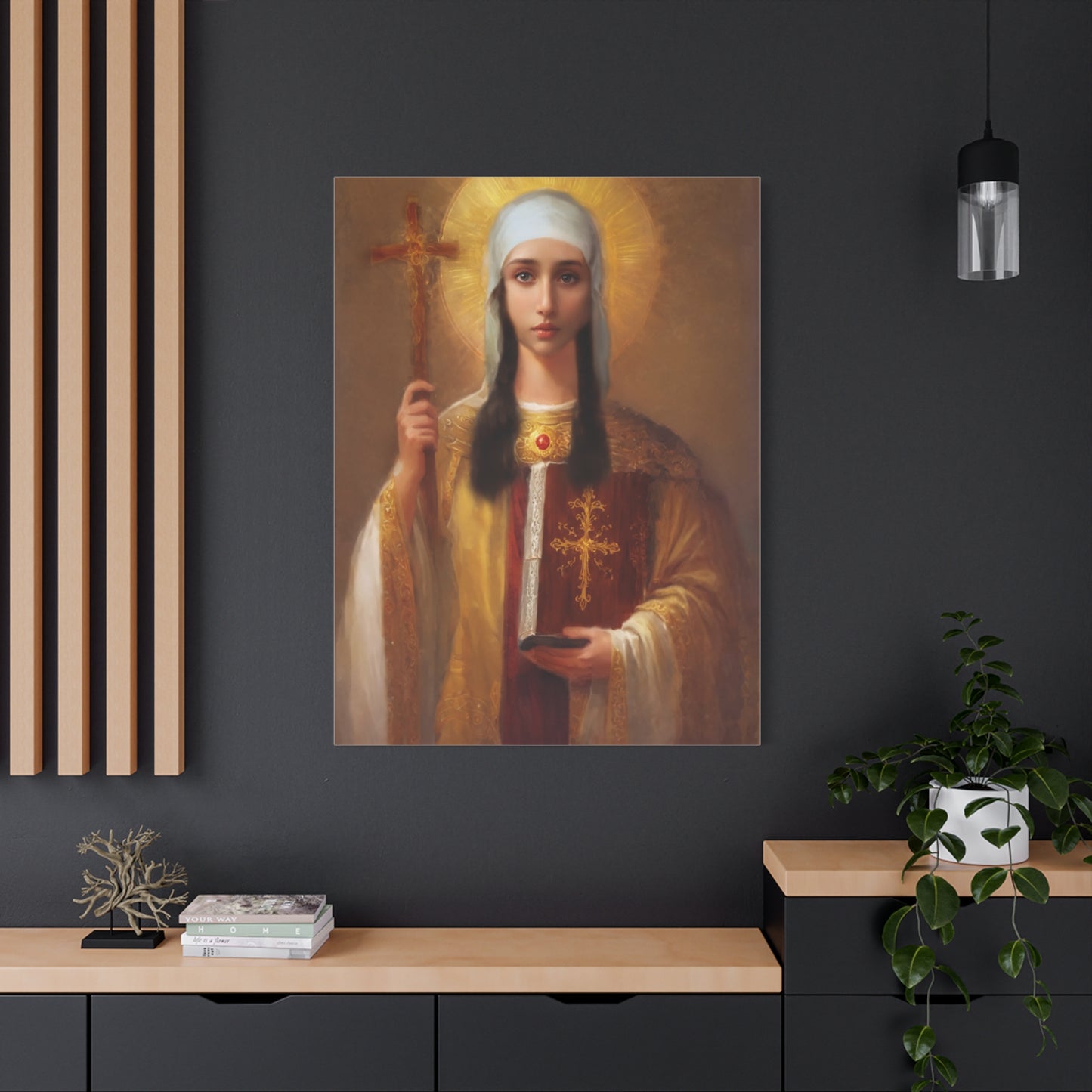Ready to Hang - St. Nina of Georgia Religious Canvas Wall Art, Christian Decor