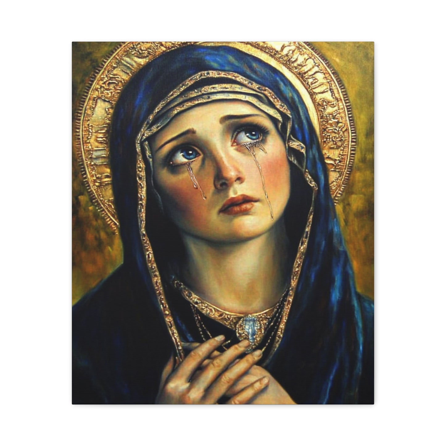 Ready to Hang - Our Lady of Sorrows Catholic Canvas Wall Art, Christian Decor