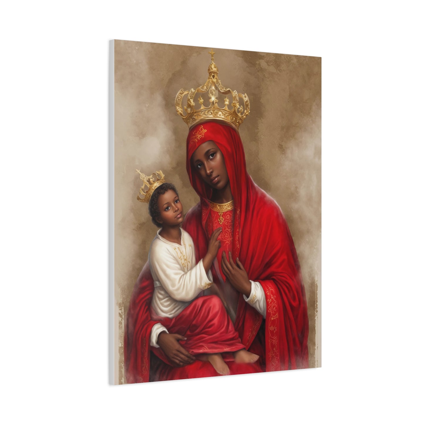 Our Lady of Chelm Mary Catholic Canvas Wall Art, Christian Decor