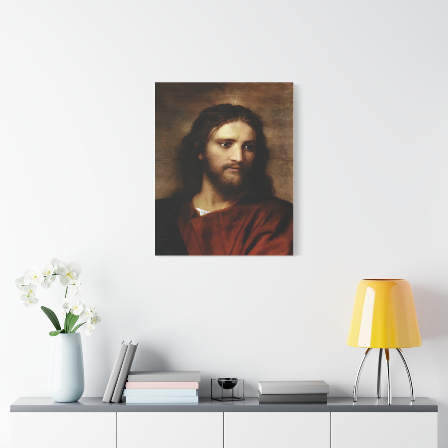 Ready to Hang - Christ at Thirty Three - Hofmann - Catholic Canvas Wall Art, Christian Decor