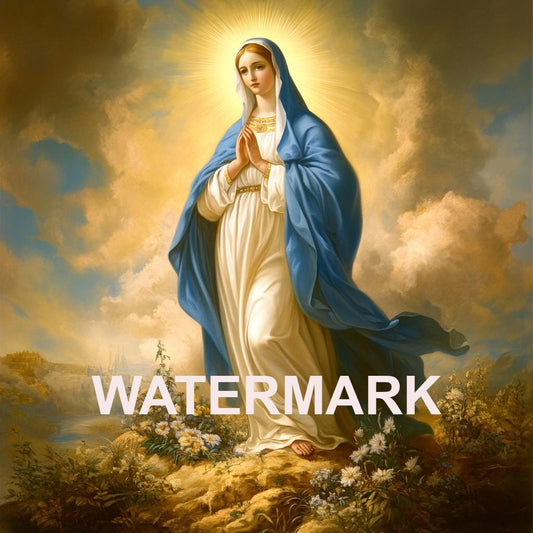 Mary the Immaculate Conception patron saint  Art Digital Image image 0