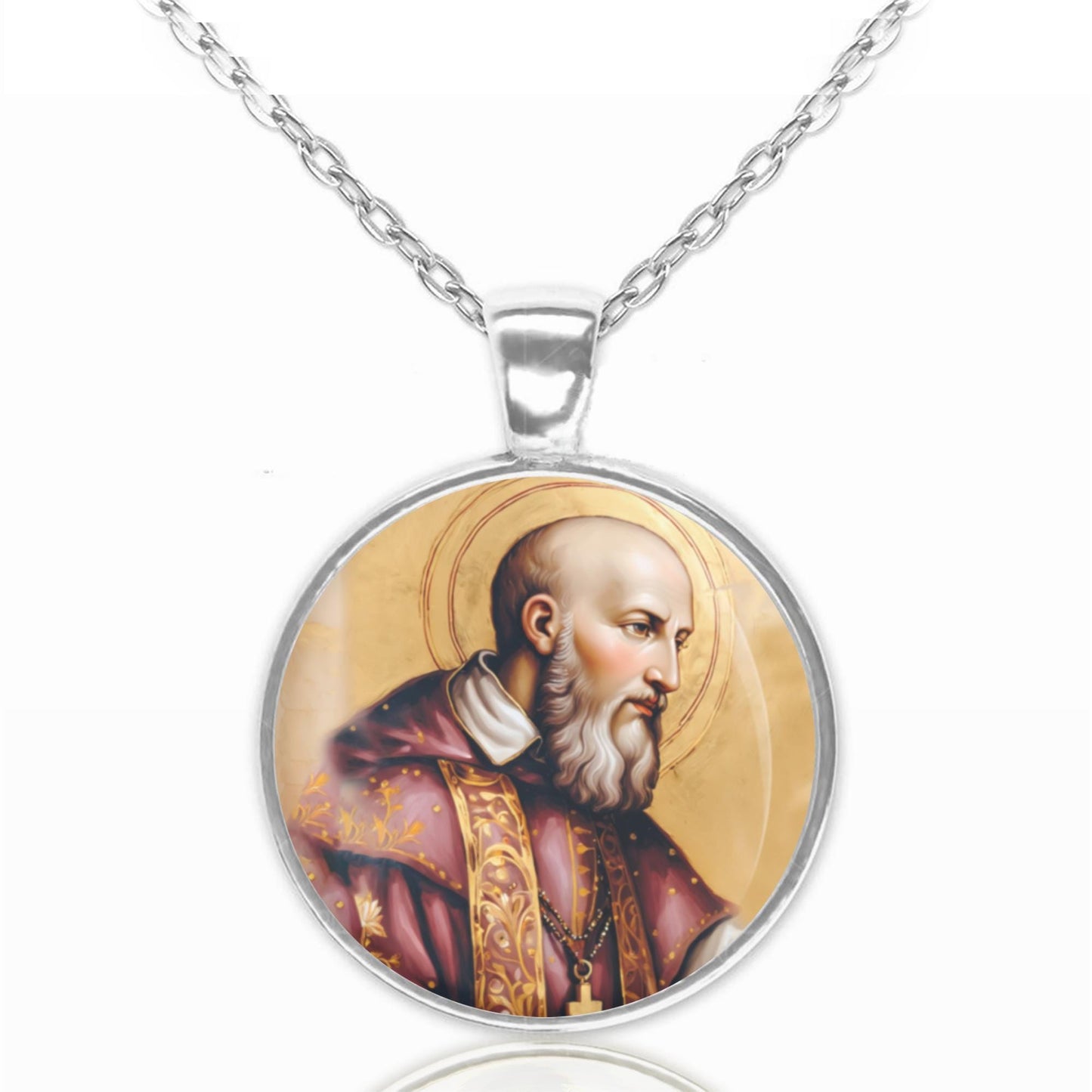 St. Francis de Sales Necklace Medal Pendant