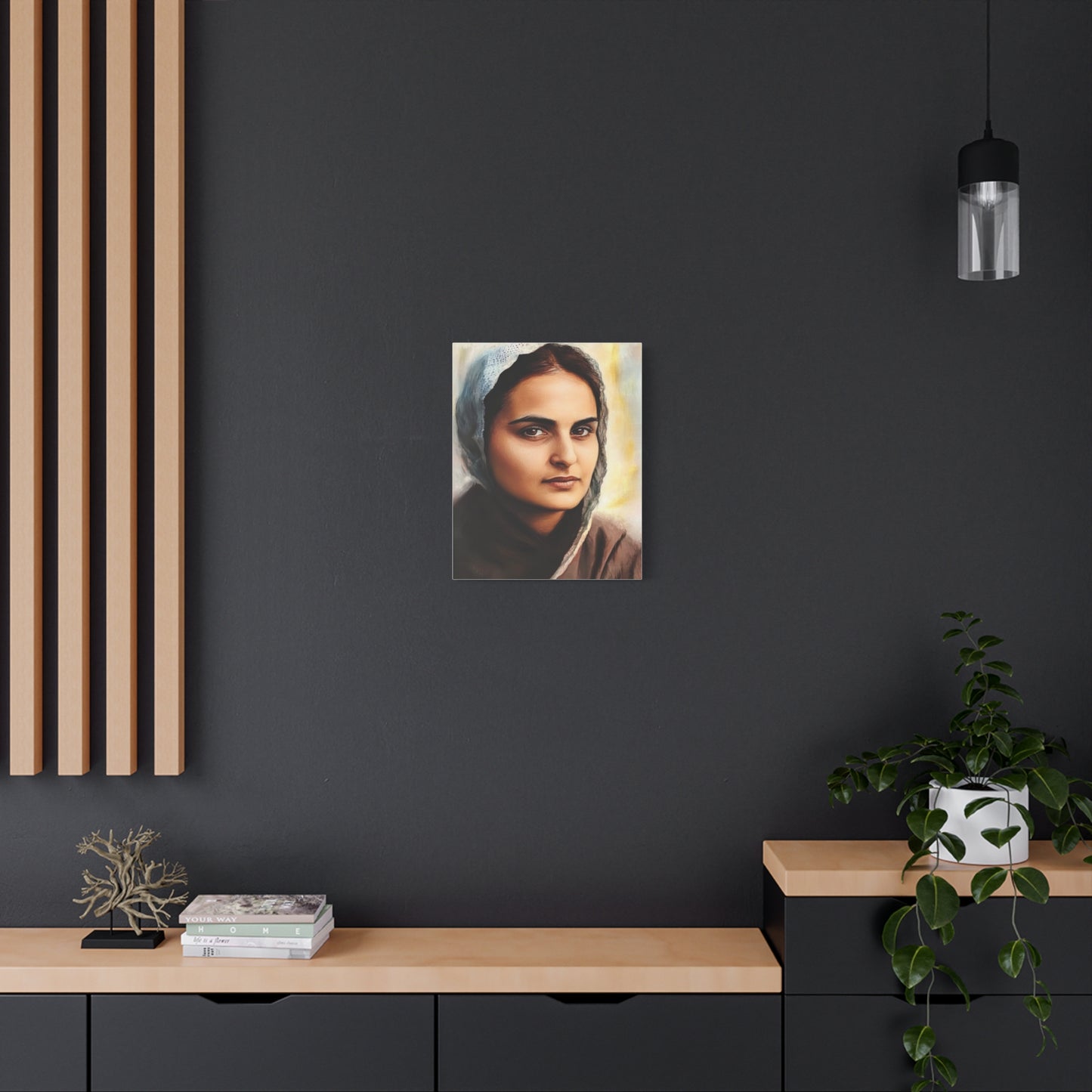 St. Bernadette Soubirous of Lourdes Canvas Print, Catholic Decor Wall, Gift Religious Christian