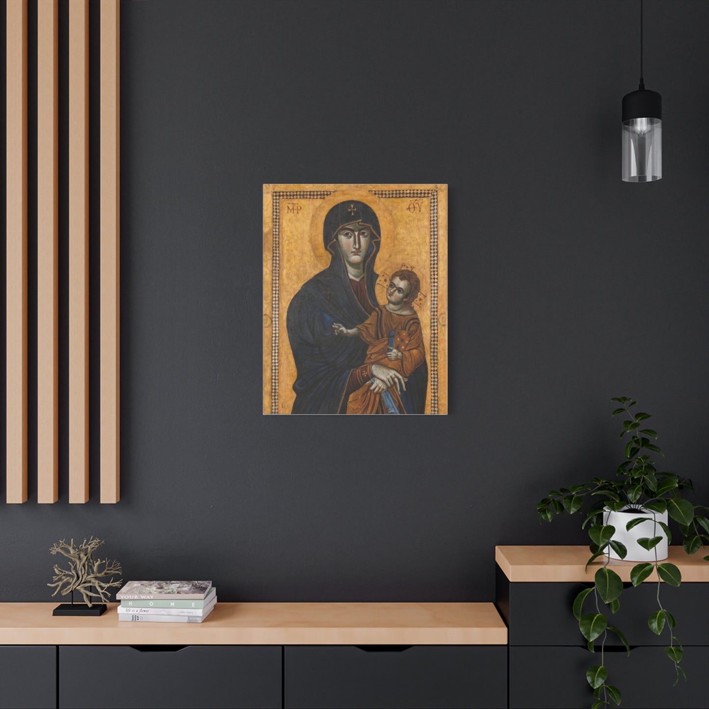 Salus Populi Romani Catholic HQ Print on Canvas Ready To Hang - Virgin Mary Canvas