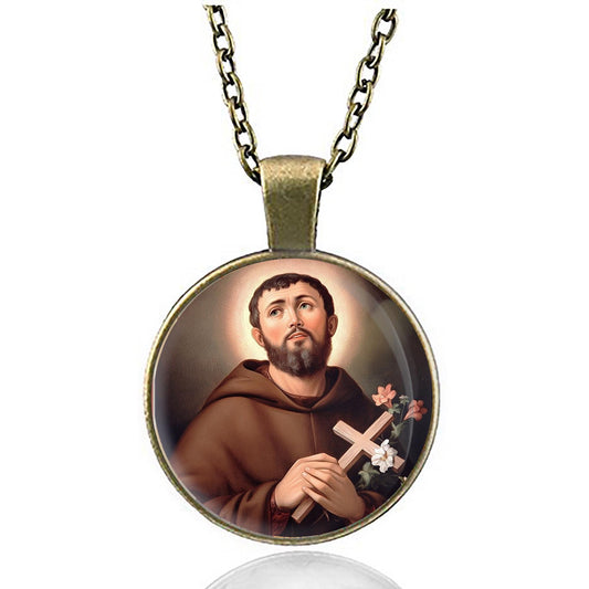 St Fidelis of Sigmaringen Necklace Medal Religious Pendant Jewelry