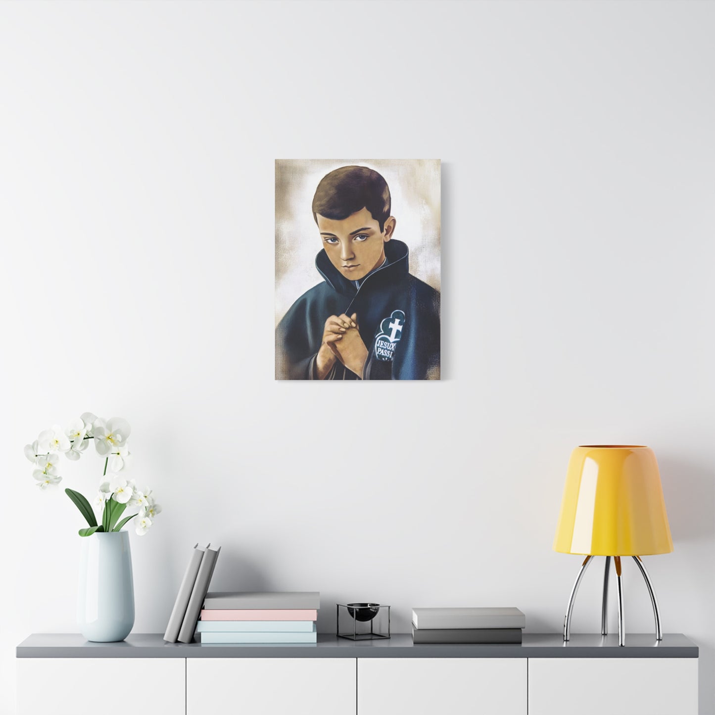 St. Gabriel Our Lady of Sorrows Catholic Canvas Wall Art, Christian Decor