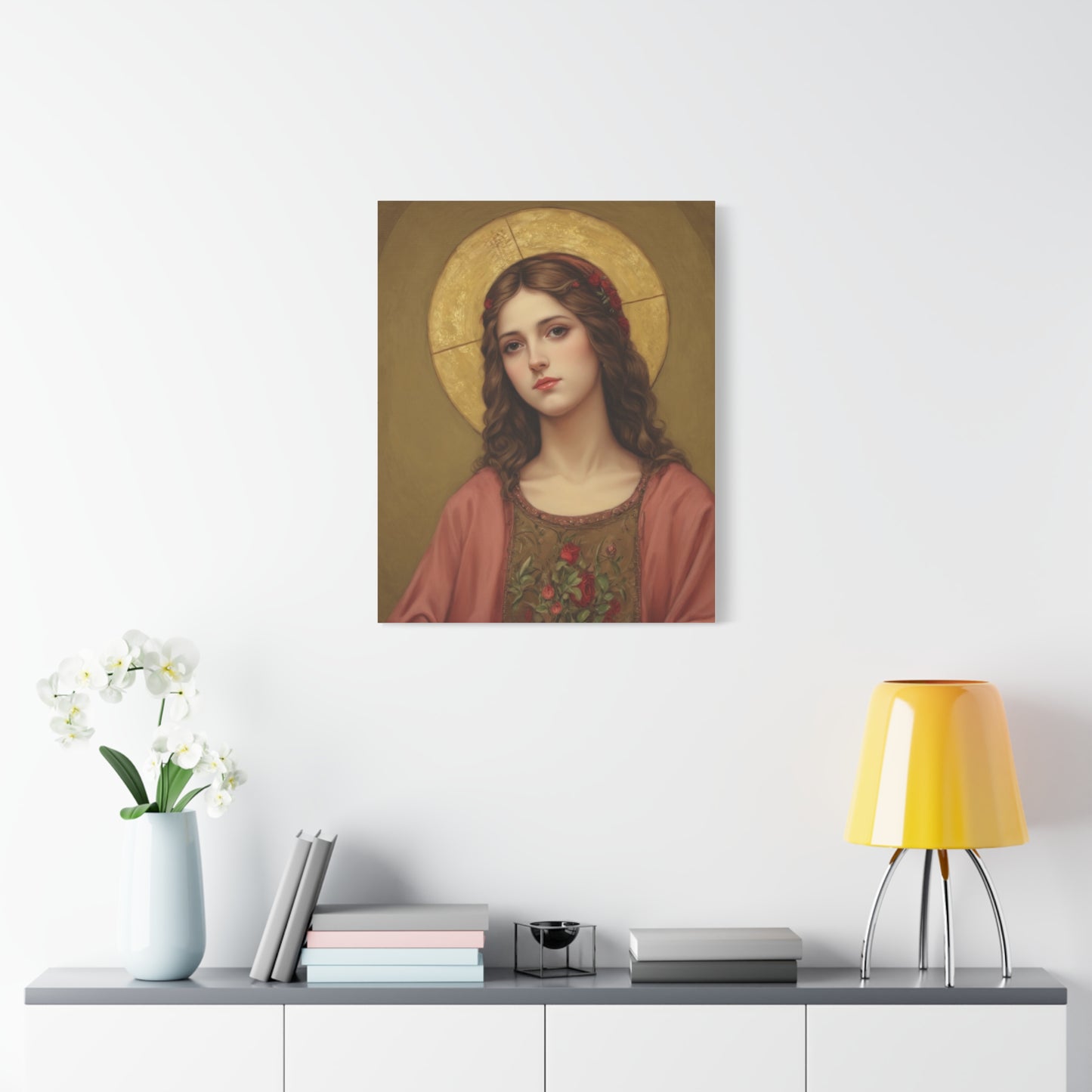 St. Eulalia of Merida Catholic Canvas Wall Art, Christian Decor