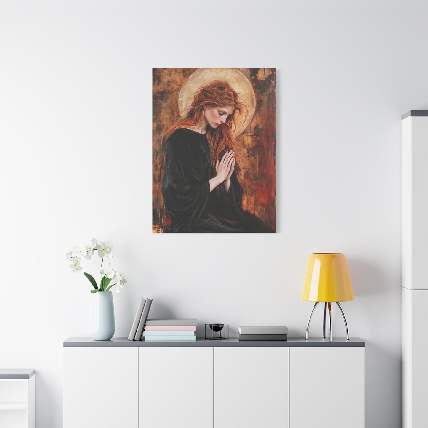 St. Mary Magdalene Catholic Canvas Wall Art, Christian Decor