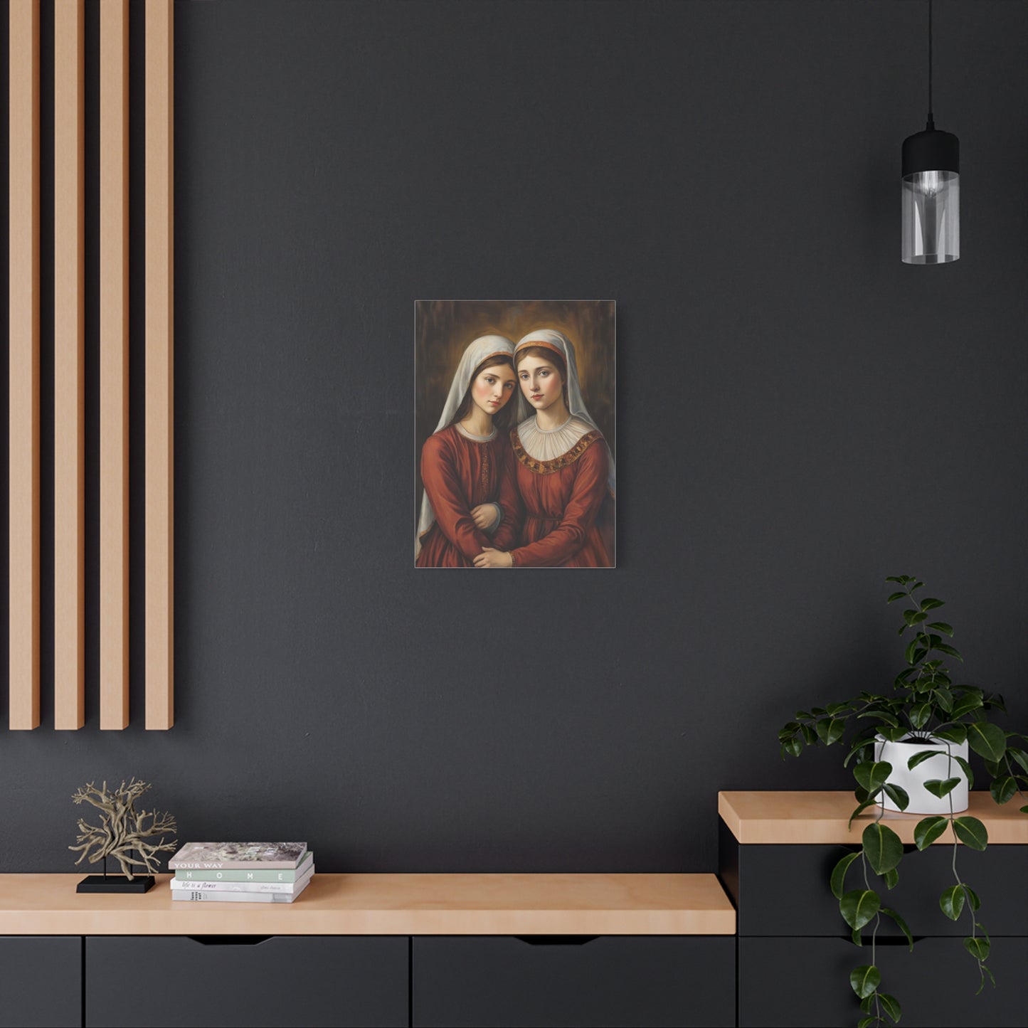 Ready to Hang - Sts. Perpetua and Felicity Catholic Canvas Wall Art, Christian Decor