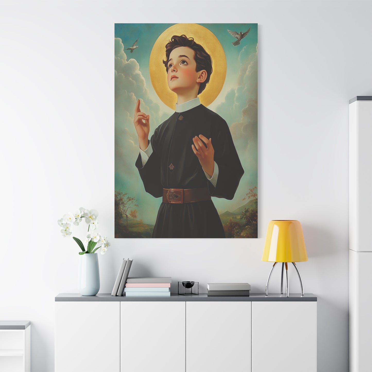 St. Dominic Savio Catholic Canvas Wall Art, Christian Decor