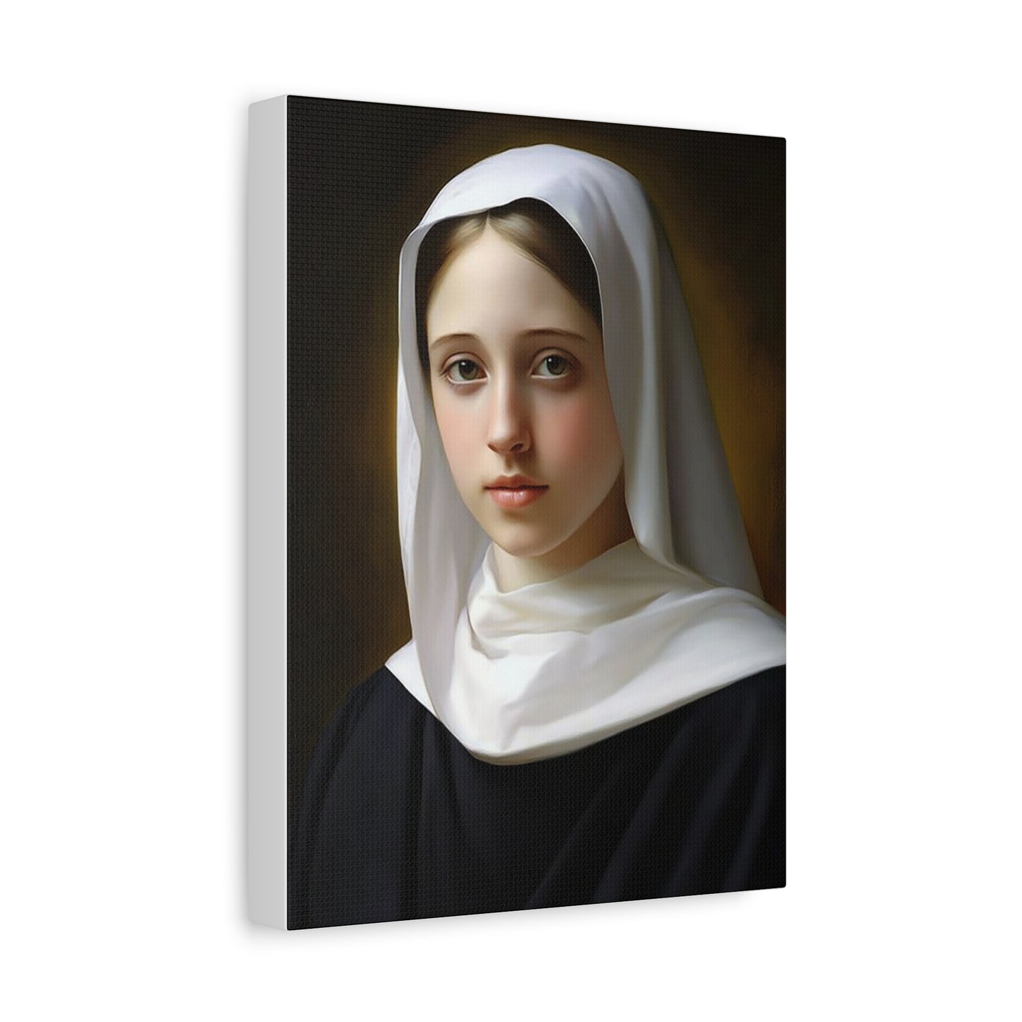 Ships from USA - St Angela Meric Catholic Canvas Wall Art, Christian Decor