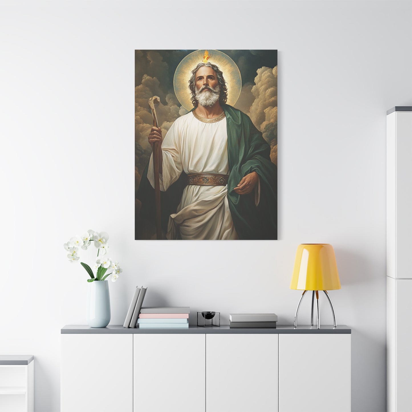 St. Jude Thaddeus Catholic Canvas Wall Art, Christian Decor