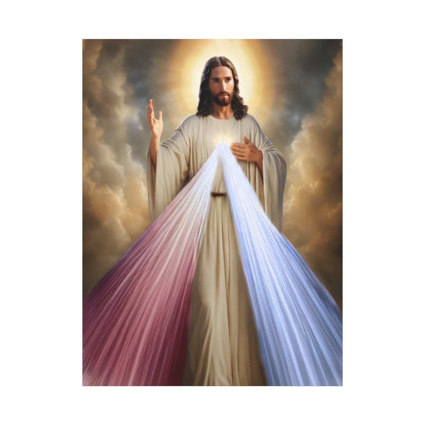 Jesus Divine Mercy Catholic Canvas Wall Art, Christian Decor