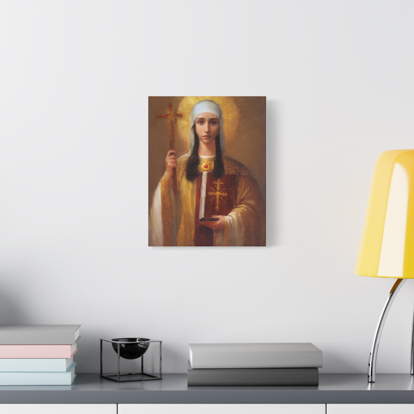 Ready to Hang - St. Nina of Georgia Religious Canvas Wall Art, Christian Decor