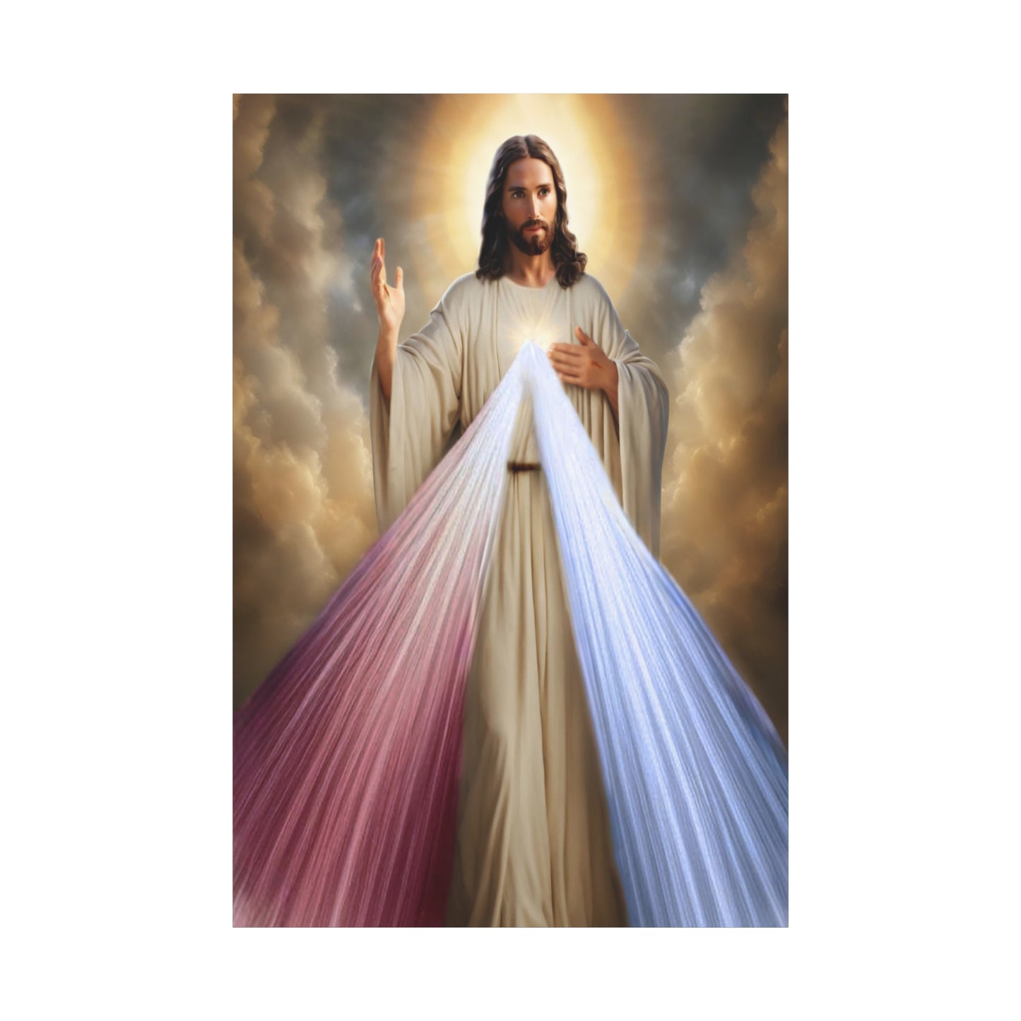 Jesus Divine Mercy Catholic Canvas Wall Art, Christian Decor
