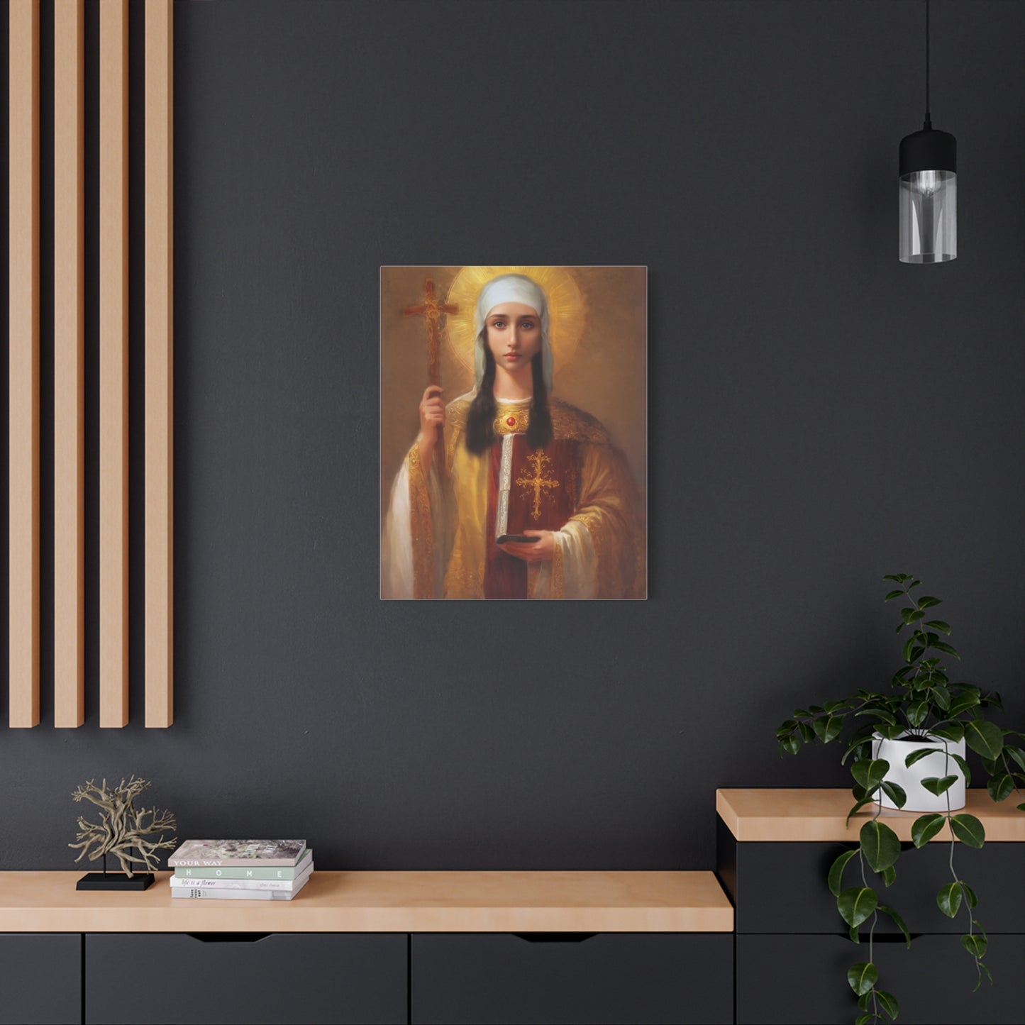 Ready to Hang - St. Nina of Georgia Religious Canvas Wall Art, Christian Decor