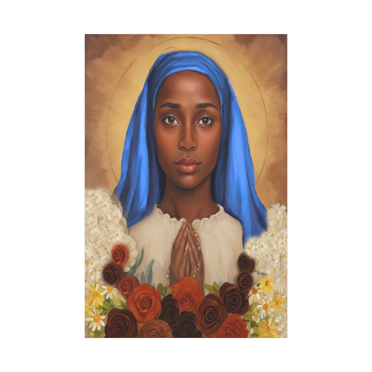 Our Lady of Kibeho Catholic Canvas Wall Art, Christian Decor