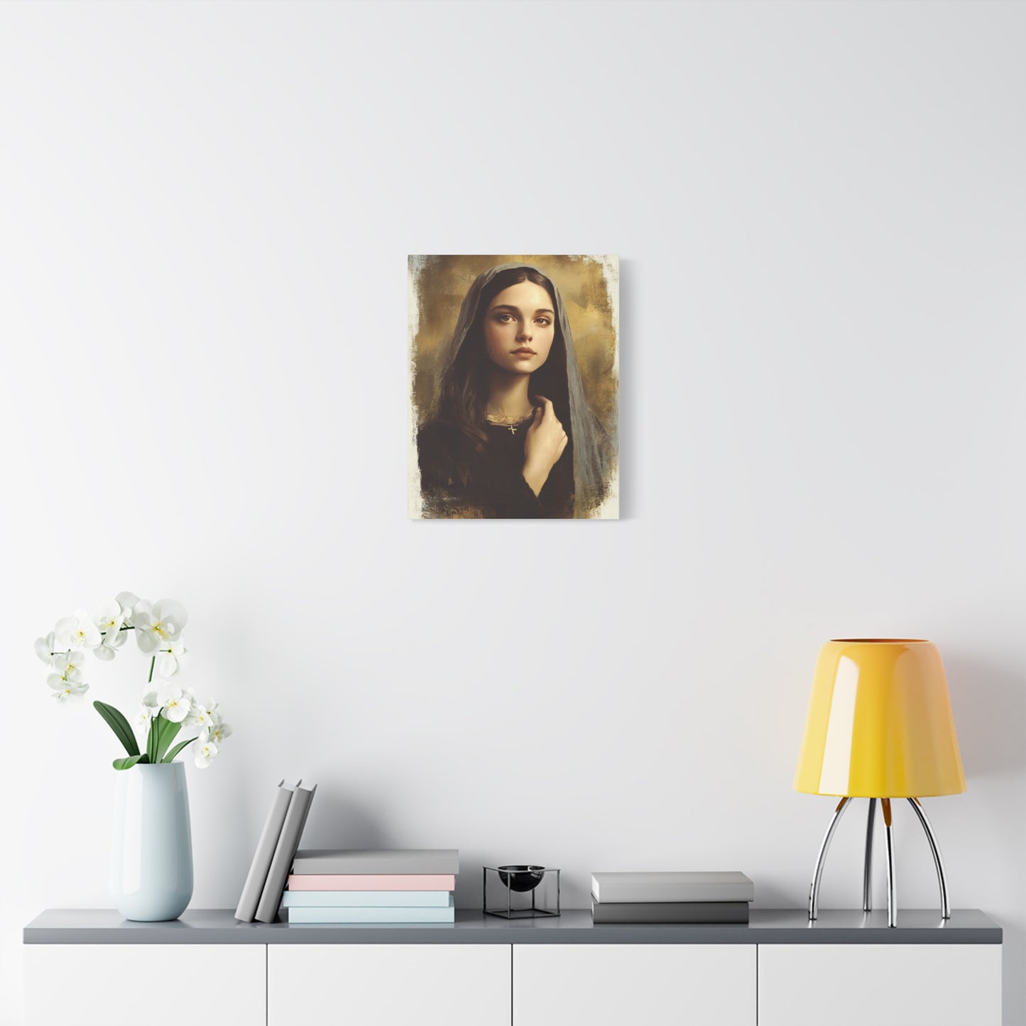 St. Clelia Barbieri Catholic Canvas Wall Art, Christian Decor