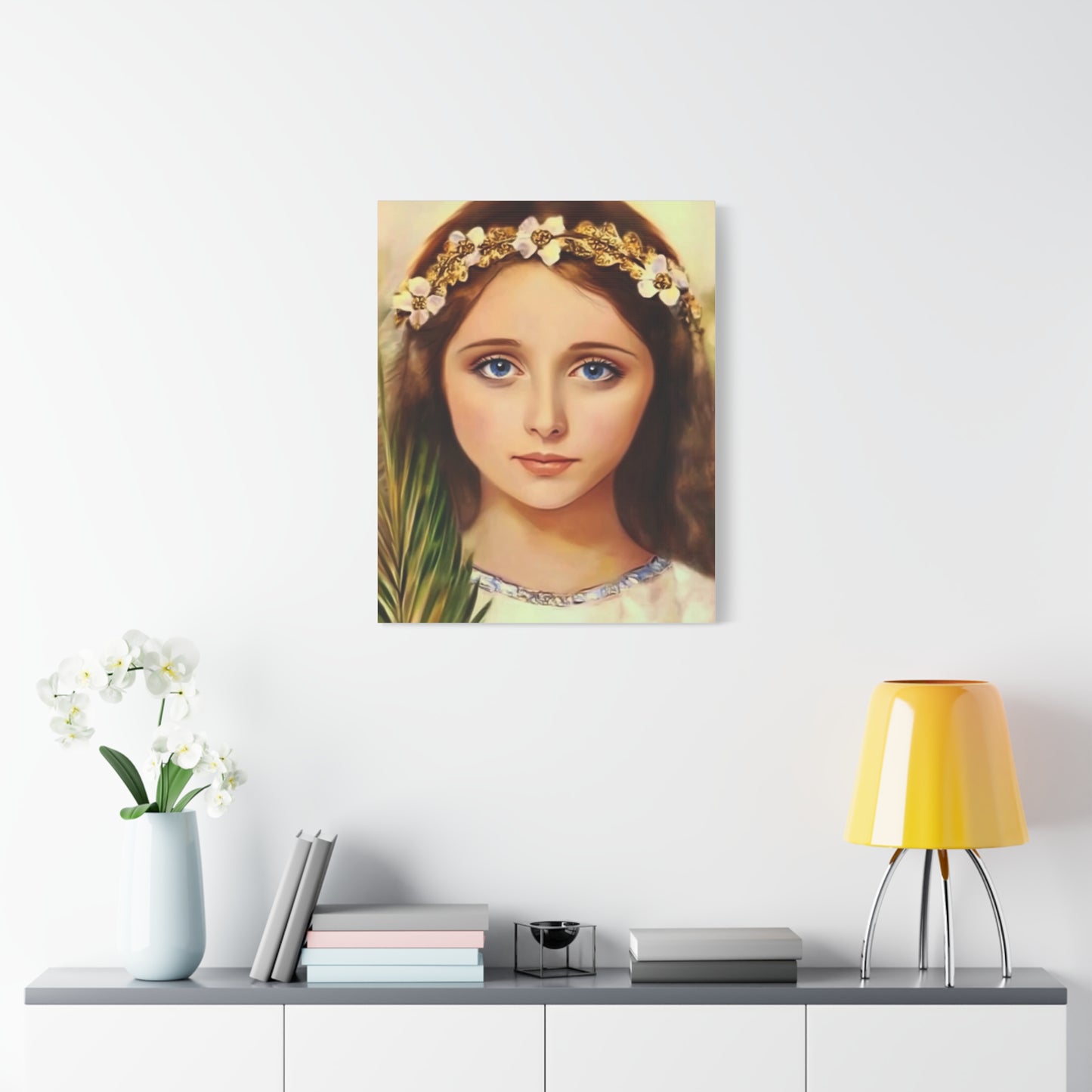 Ready To Hang - St. Philomena Catholic Canvas Wall Art, Christian Decor