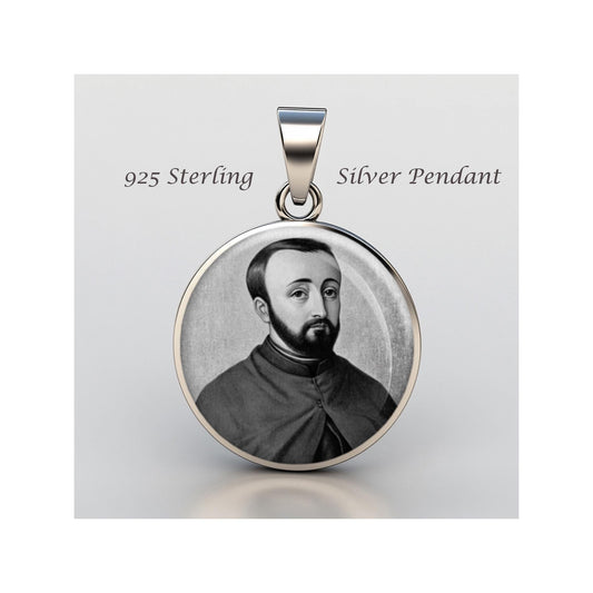 Saint Gabriel Lalemant Religious Devotional sterling silver 925 Christian Medal Patron