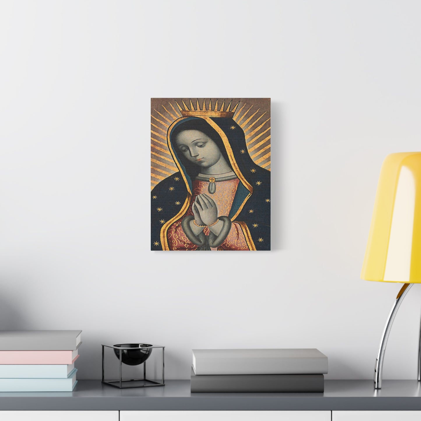 Virgin Of Guadalupe Catholic HQ Print on Canvas Ready To Hang - Virgin Mary Canvas