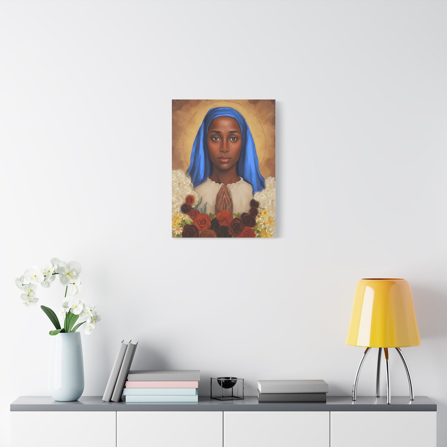 Our Lady of Kibeho Catholic Canvas Wall Art, Christian Decor