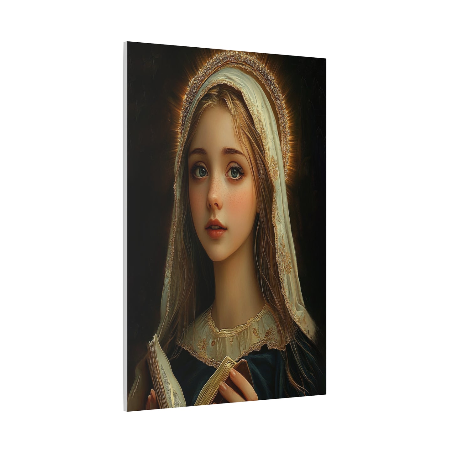 St. Hildegard of Bingen Catholic Canvas Wall Art, Christian Decor